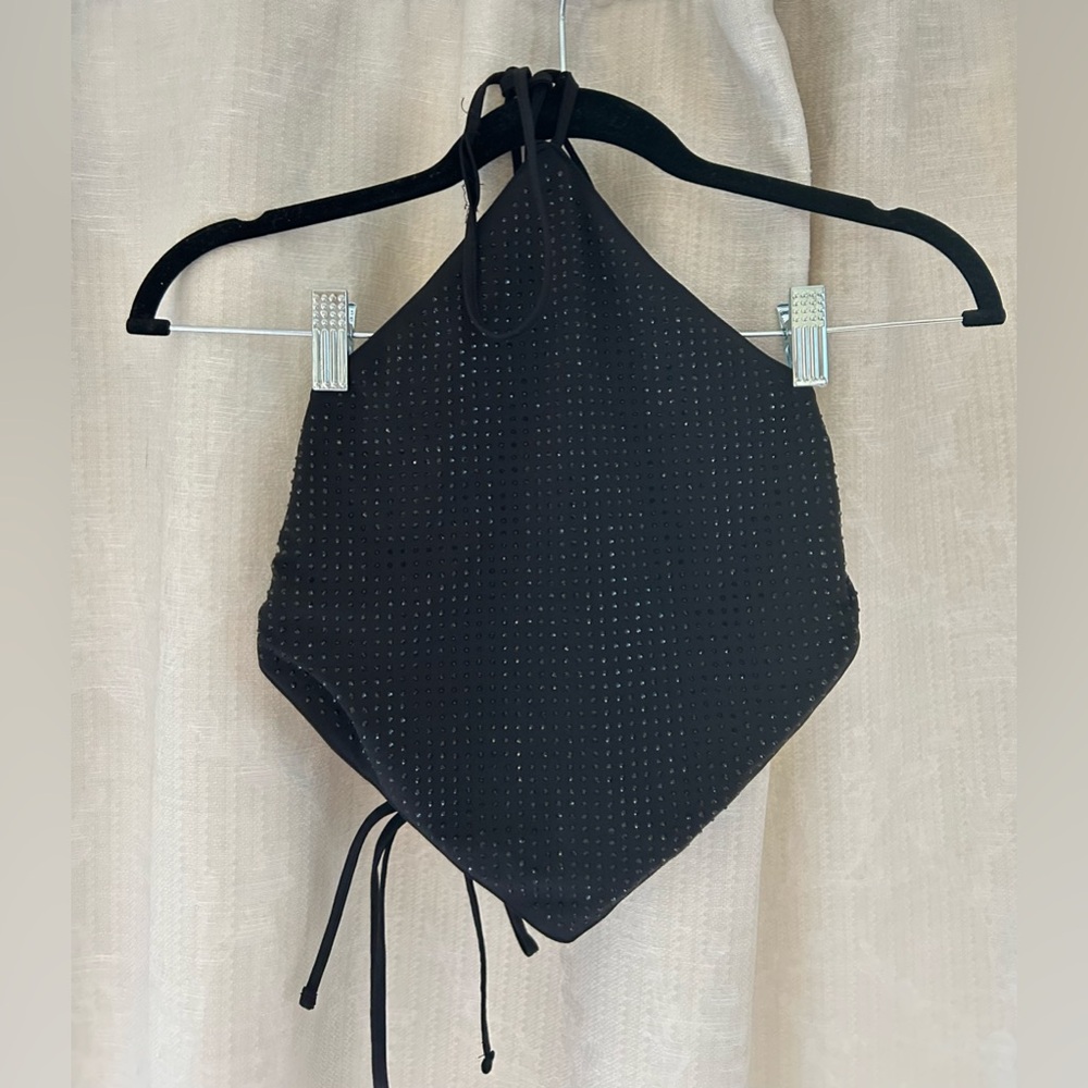 Edikted Rhinestone Backless Top - image 1